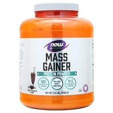 Now Mass Gainer Protein Powder Creamy Chocolate 5.5 lbs