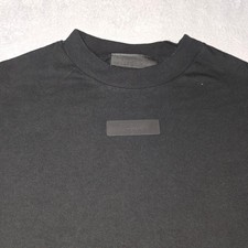 Essentials Fear of God Mens Black Short Sleeve T-Shirt Oversized Boxy Medium
