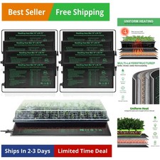 Seedling Heat Mat 8 Pack, 10" x 20.75" MET-Certified Warm Hydroponic Heating ...