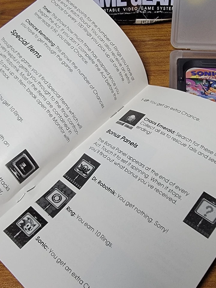 Sonic The Hedgehog 2 Sega Game Gear Cartridge Manual Box Tested Working - Image 4 of 4