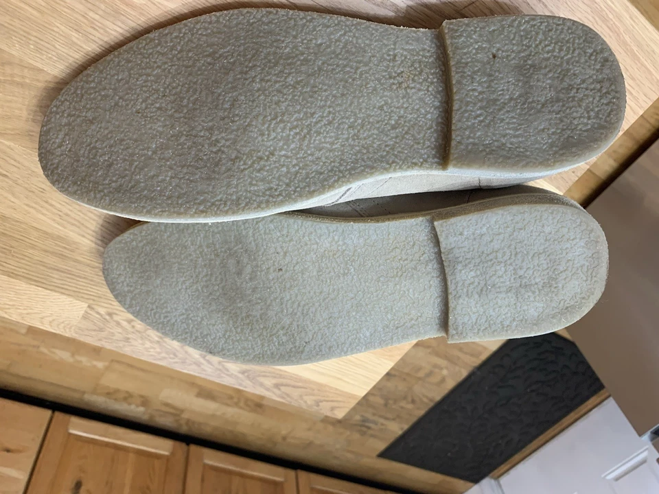 ASOS Design 男式系带沙漠短靴石麂皮绒天然鞋底,美国 12 码 — 第 4/4 张图片