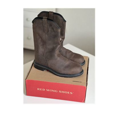 Red Wing Shoes Pecos 2270 Sicherheitsschuhe Wasserdicht  Braun 44 Leder