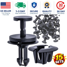 Rexka 15 Sets Silverado Bumper Clips Front Air Dam Deflector Retainer Clips N...
