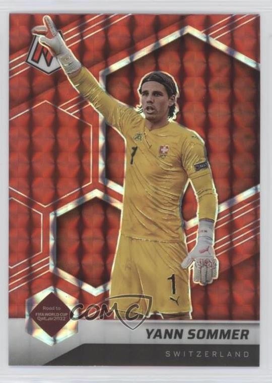 2021-22 Panini Mosaic FIFA Road to World Cup Red Prizm Yann Sommer #140 0y59