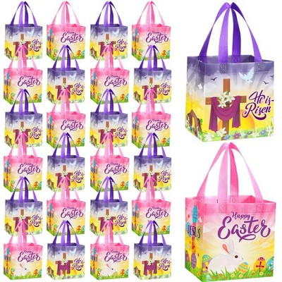 Capoda 48 Pcs Easter Treat Bag He Is Risen Gift Bag 8 X 8 X 6 In Religious