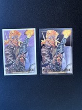 2024 SKYBOX Marvel Masterpieces 92 Platinum JOHNNY BLAZE #2 Canvas + Clear Cut