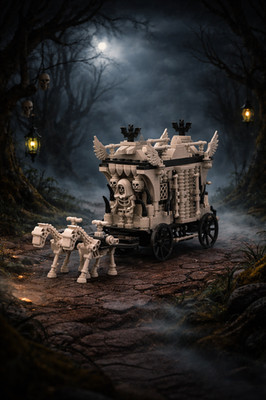 Klemmbaustein Set / Moc - Die Knochenkutsche - Neu und Gebrauchte Teile