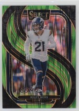 2024 Panini Select Premier Level Neon Green Shock Prizm 25/499 Riley Moss 1jt0