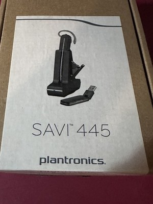 Plantronics SAVI 445.U-TT. DECT 6.0  Earhook Wireless Headset, PC Compatible
