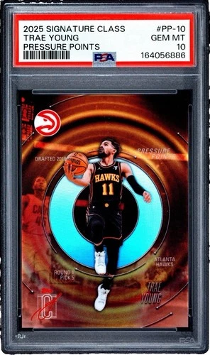 PSA 10 Trae Young Pressure Points SP 2025-26 Topps Signature Class PP-10