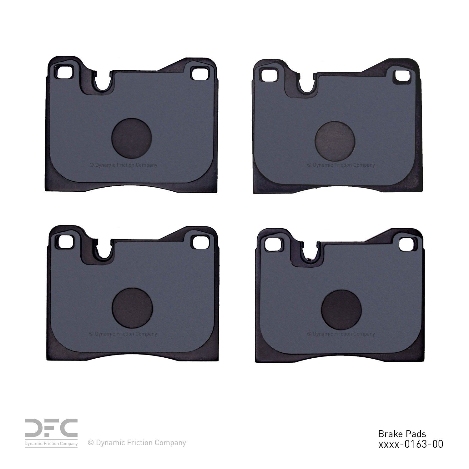 Dynamic Friction 1551-0163-00 DFC 5000 Advanced Brake Pads - Low Metallic