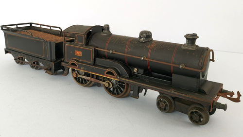 O Gauge BING for BASSETT LOWKE 4-4-0 Clockwork Locomotive & Tender 2663 c1912 - Picture 13 of 18