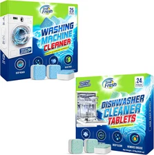 Laveuse & Comprimés nettoyants pour lave-vaisselle - 48-Pack Ensemble compatible avec Fr