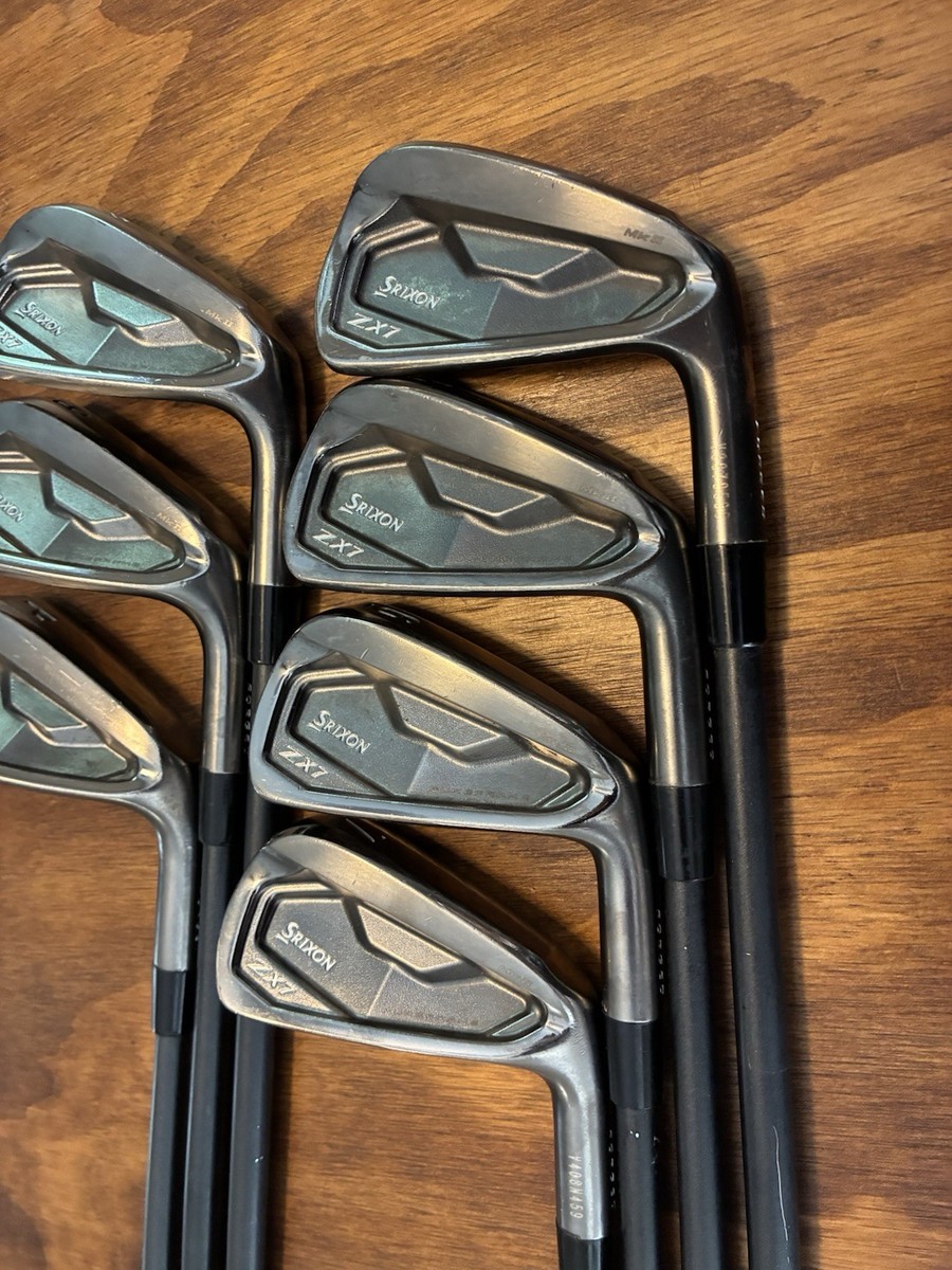sou Srixon ZX7 MKII Black Chrome Iron Set / 4-PW Stiff Flex Steel