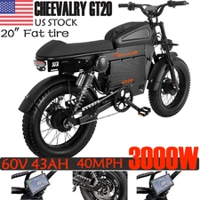 CHEEVALRY GT20 Offroad eBike 6000W 20''Fat Tire E-Motorbike 60V 43AH E-Motorbike