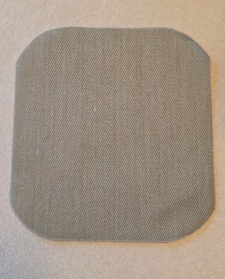 Bondex Iron On Patches Pkg of 2 Gray 5'' x 5'' NEW