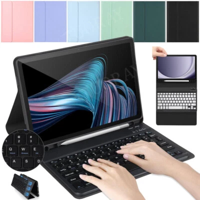 OMATOP For Samsung Galaxy Tab A9+ A8 S6 Lite S9 S10 FE S8 S7 Tablet Keyboard Case Cover