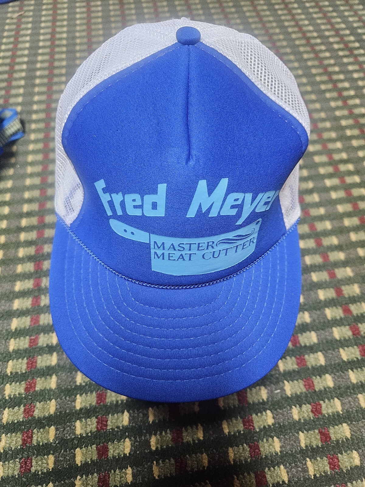 Vintage Fred Meyer master meat cutter hat - Gem