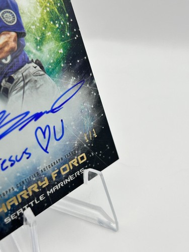 HARRY FORD 2022 BOWMAN INCEPTION FOIL FRACTOR AUTO PRIMORDIAL PROS 1/1 #PPA-HF C - Picture 2 of 7