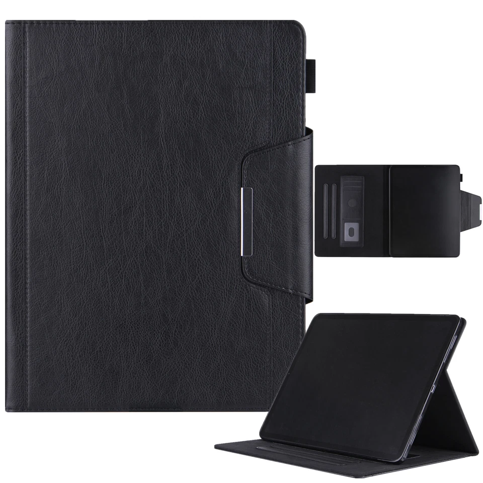 For iPad 10.2 10.9 7/8/9/10th Gen Air Pro 11 12.9 Case Leather Flip Stand Cover - Image 4 of 4