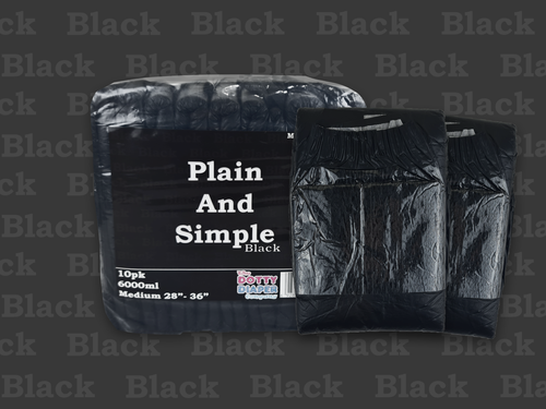 M - XL 2 Pack Adult diaper, all black plain and simple Disposable 6000ml - 第 3/3 張圖片