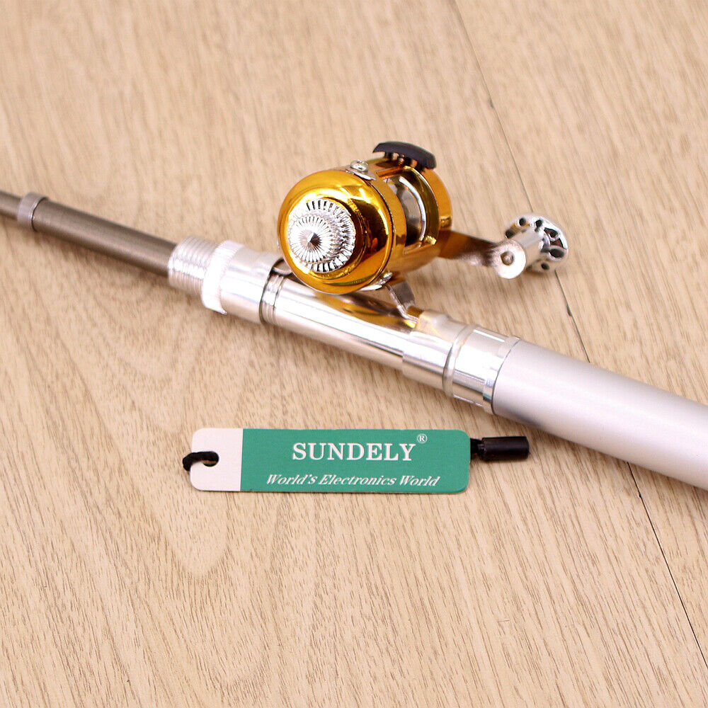 Combo Telescopic Mini Pocket Fish Pen Aluminum Portable Fishing Rod  Pole&Reel