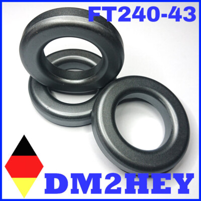 Echte Amidon FT 240-43 Ringkern für Balun UnUn Mantelwellensperre Ferrit QRO