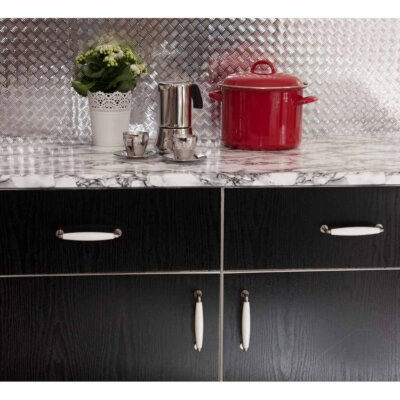 D-C FIX SCHWARZ ESCHE HOLZ WOODGRAIN SELBSTKLEBENDE VINYLFOLIE KUNSTSTOFF 90cm