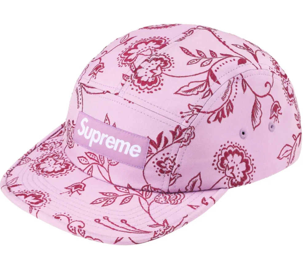 Casquette de camp tissée jacquard floral Supreme SS25 lavande taille unique neuve