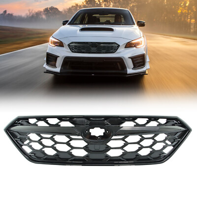 #ad Front Bumper Grille Grill Assembly For 2022 2023 Subaru WRX Gloss Black $54.19