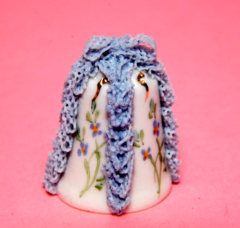 Irish Dresden Patterned China Thimble no.3 B/108 eBay