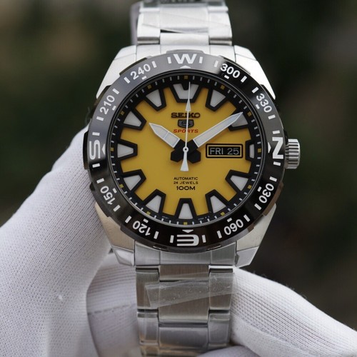 Seiko 5 SRP745K1 Automatic Sport Yellow Dial RARE | eBay