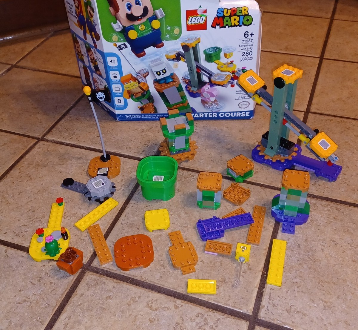 LEGO SUPER MARIO LUIGI STARTER COURSE IN BOX 71387 Incomplete Set As  Pictured - Main Image