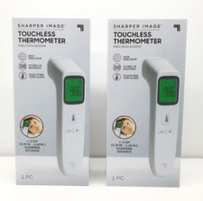 LOT OF 2 NEW 2020 Sharper Image: Touchless Thermometer Precision Sensor 35 Prog