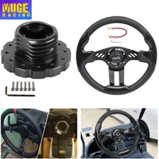 13 inch Racing Steering Wheel + Hub Adapter For Thrustmaster T500/T300 /TS-PC/TX