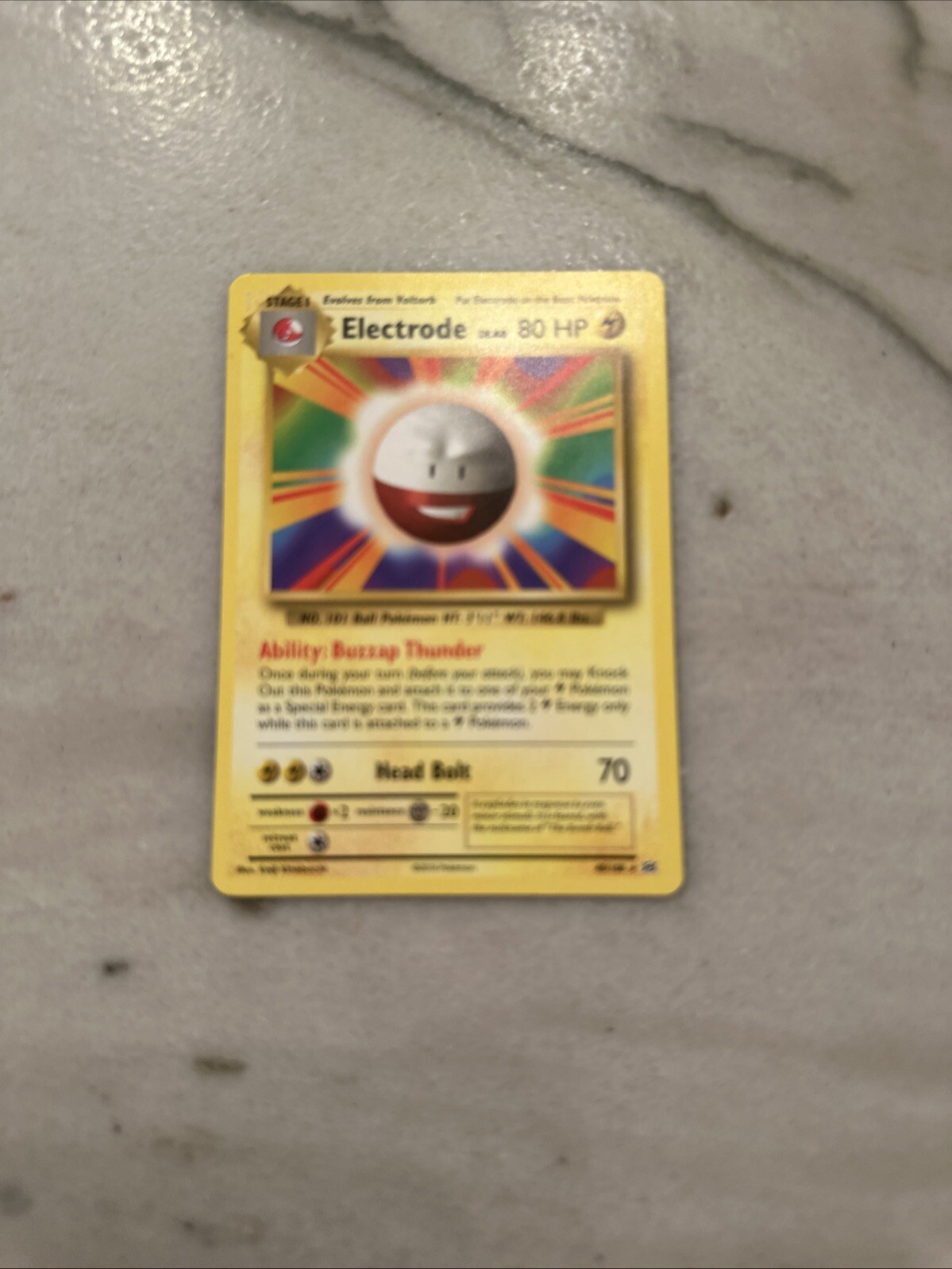 Electrode 21/102 1999 Base Set WOTC Non Holo Rare Pokemon Card NM