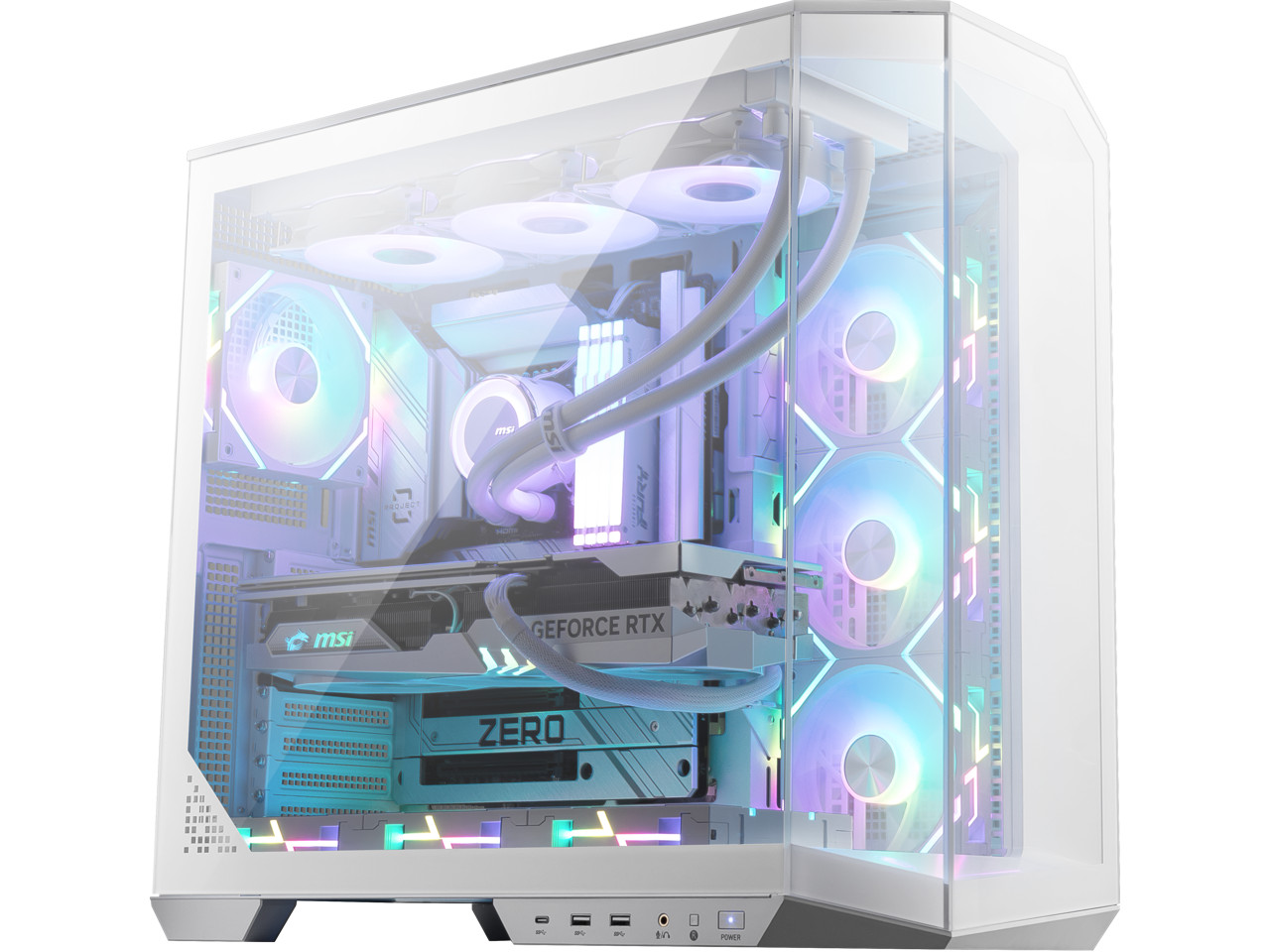 Корпус для компьютера MSI MAG PANO 100L PZ White Mid Tower