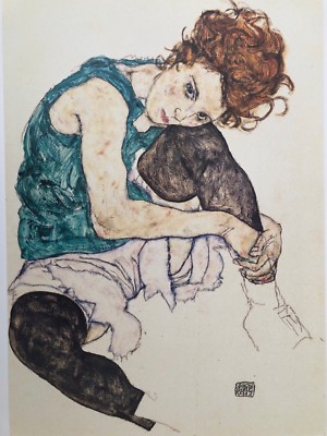 アート・デザイン・音楽 Egon Schiele Egon Schiele Lithograph COA Original Signed Numbered By Hand