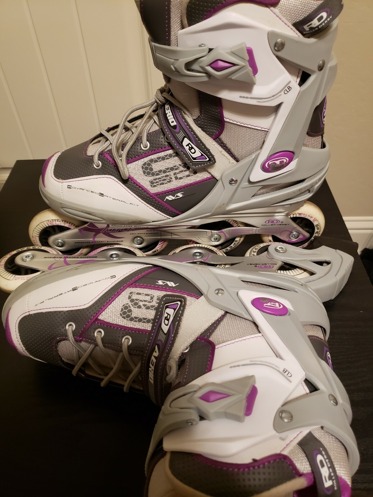 Roller Derby Aerio Elite Series Q60 Inline Skates Preowned Wmn Sz10