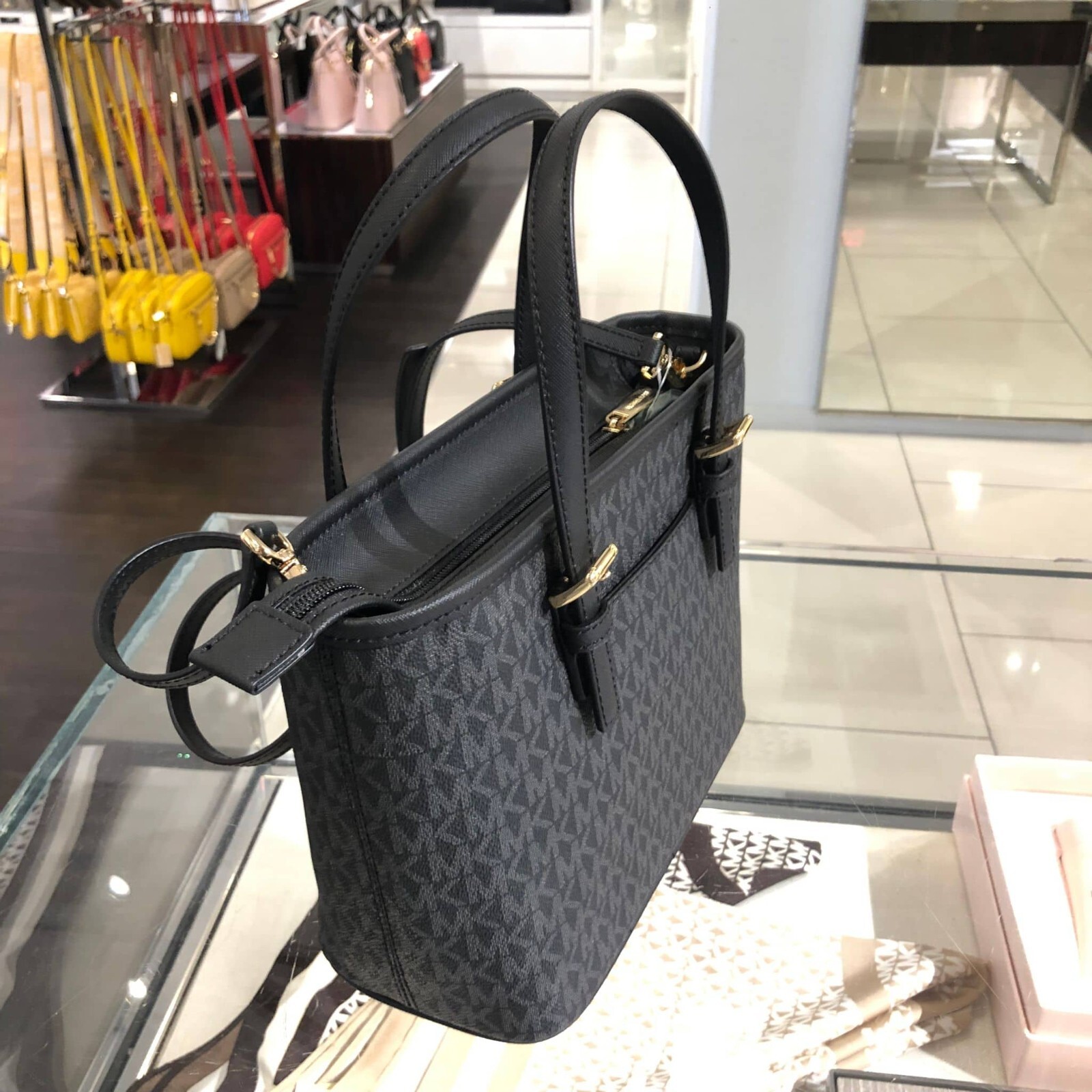 MICHAEL KORS XS(EXTRA SMALL) CARRYALL TOTE CROSSBODY BAG HANDBAG 
