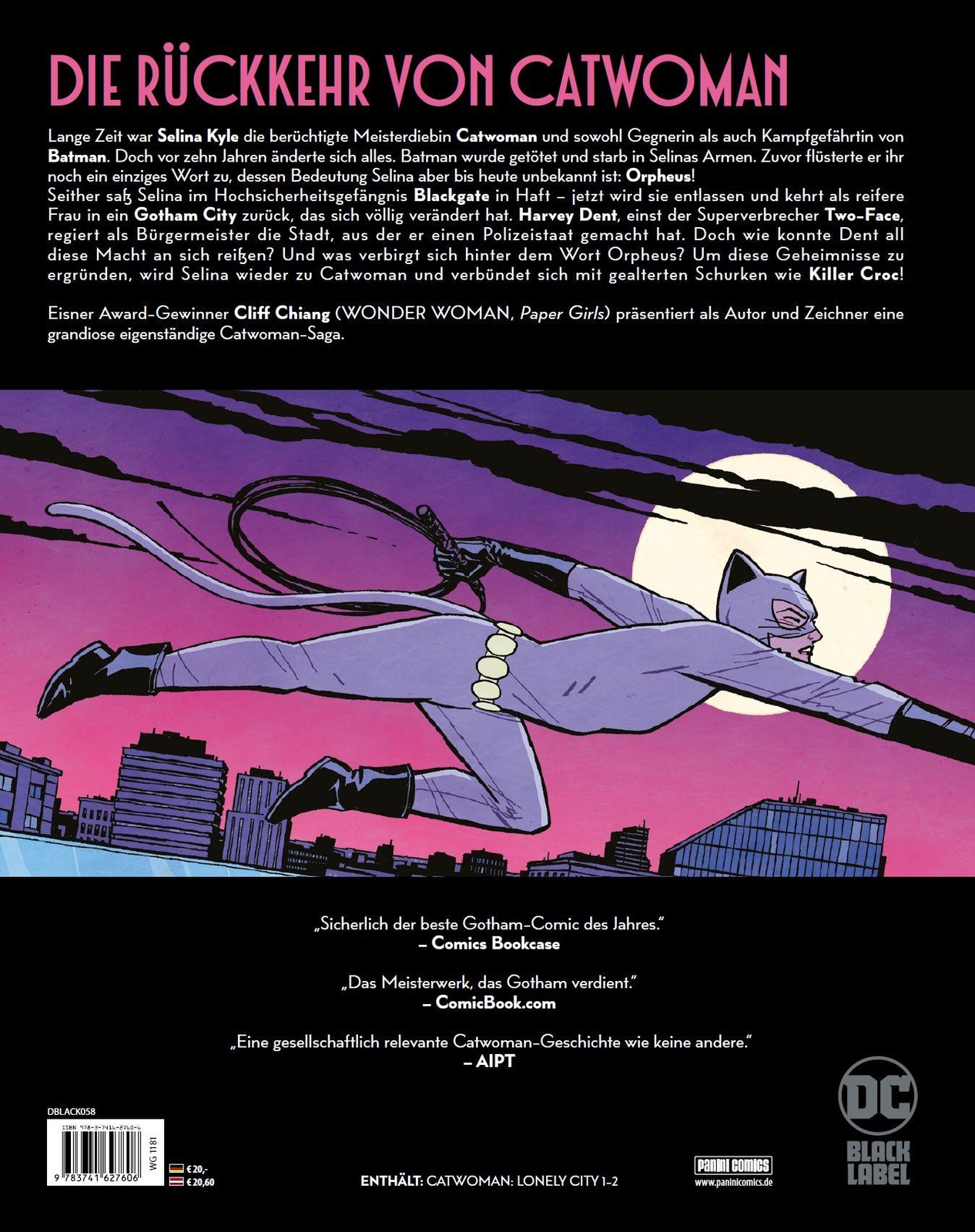 Thumbnail - Cliff Chiang / Catwoman: Lonely City9783741627606