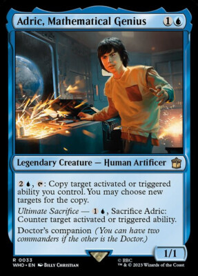 NM Adric, Mathematical Genius, MTG, Doctor Who, Magic the Gathering, 33