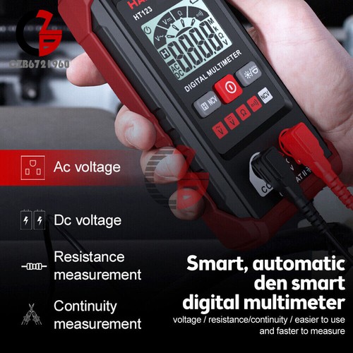 HABOTEST HT123 Digital Multimeter Smart Voltmeter Ohmmeter AC DC Meter Tester - 第 7/21 張圖片