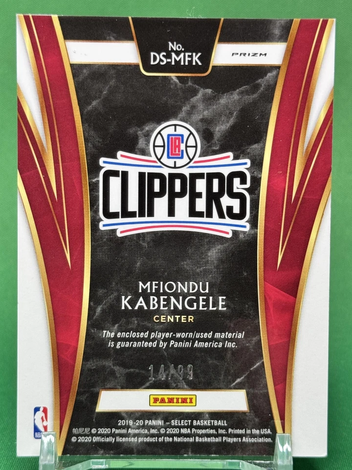 2019-20 Select Mfiondu Kabengele Draft Selections Purple Prizms #/99 ☘️012 - Image 2 of 2