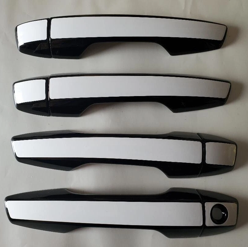 Superposiciones de manija de puerta negra o cromada 2022-2025 Mitsubishi Outlander PHEV Foto 4 de 4