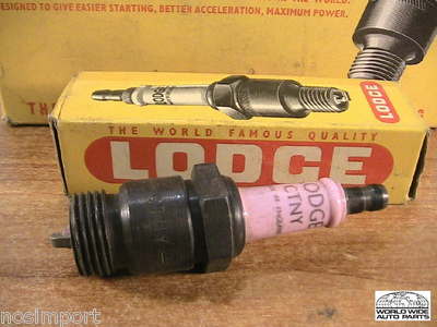 LODGE Spark Plug    CTNY   18mm Taper Seat  1/2'' reach    older  Fords