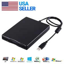 USB 2.0 External Floppy Disk Drive 3.5" 1.44MB For Laptop Windows PC Mac