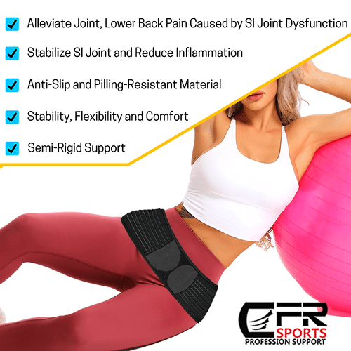 Pelvic Lower Back Support Sacroiliac Hip Belt Si Joint Pain for Women and Men - Imagen 8 de 14