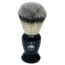 G.B.S Black Shaving Brush for Wet Shave Synthetic Bristles
