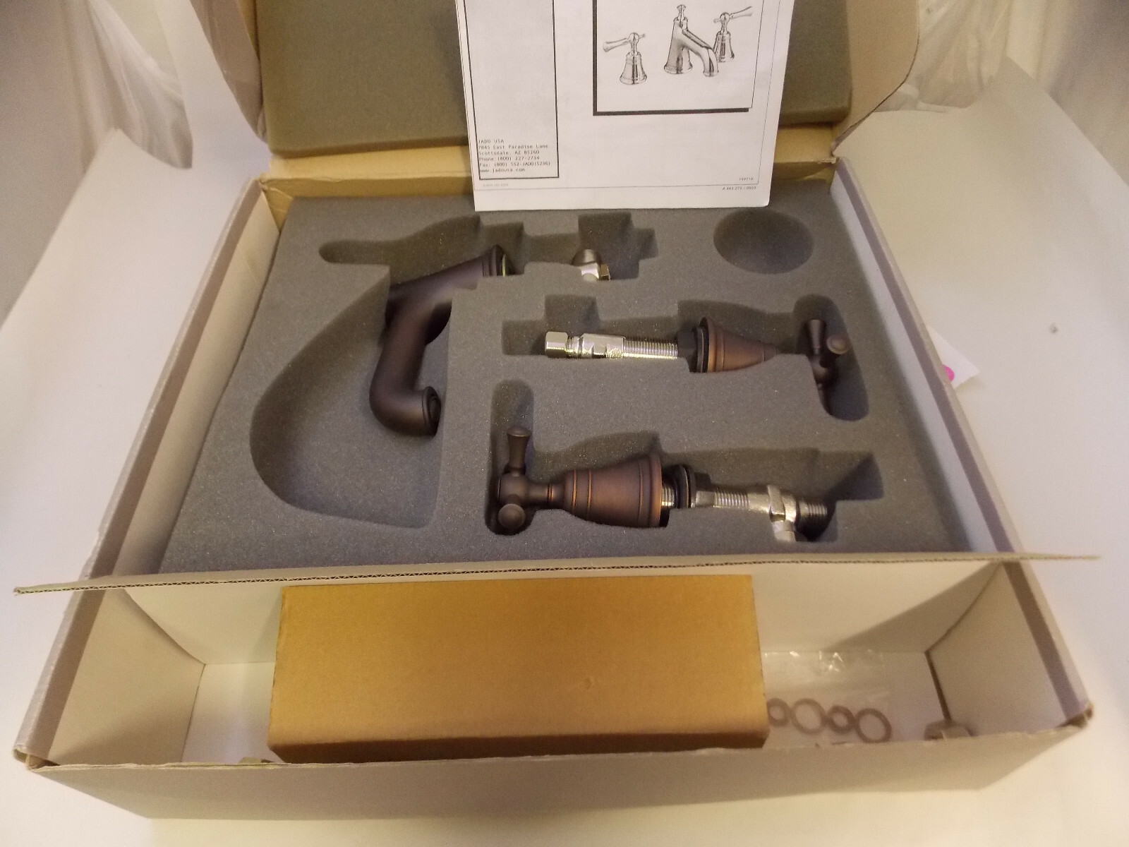 Jado 842/003/105 Hatteras Widespread Lavatory Faucet with Low Spout Old